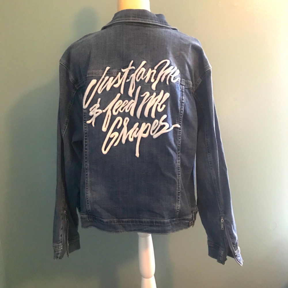 Rebel Wilson denim jacket